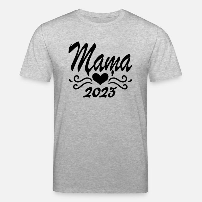 Mama 2023 Mutter - Stanley/Stella Unisex Bio-T-Shirt CREATOR  - Grau meliert