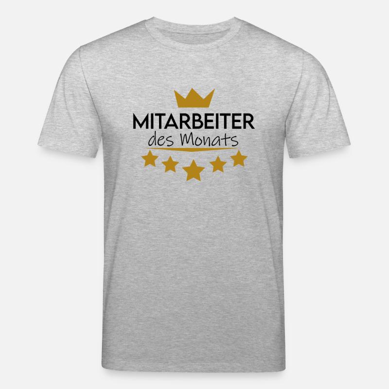 Mitarbeiter des Monats - 5 Sterne - Stanley/Stella Unisex Bio-T-Shirt CREATOR  - Grau meliert