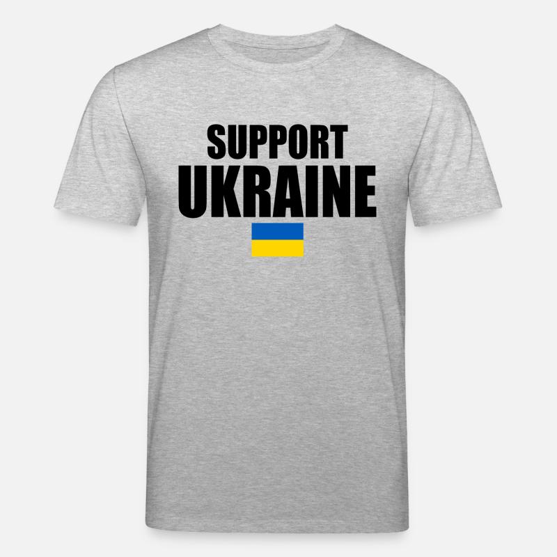 Support ukraine - Stanley/Stella Unisex Bio-T-Shirt CREATOR  - Grau meliert