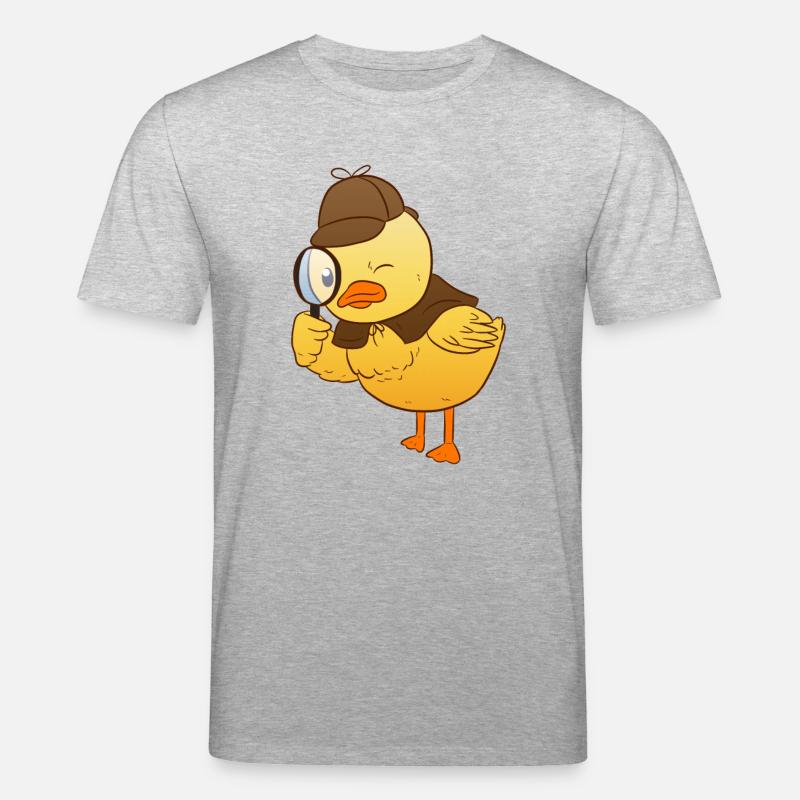 Detective Duck - Stanley/Stella Unisex Bio-T-Shirt CREATOR  - Grau meliert