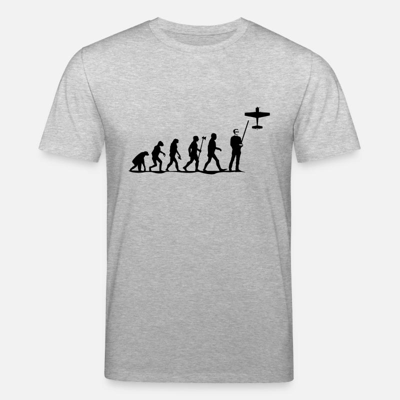 evolution rc pilot - Stanley/Stella CREATOR Unisex Organic T-Shirt - heather grey