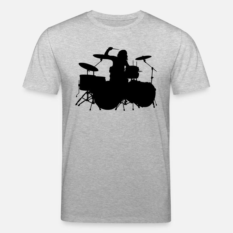 l'évolution de la batteuse - T-shirt bio CREATOR Stanley/Stella Unisexe - gris chiné