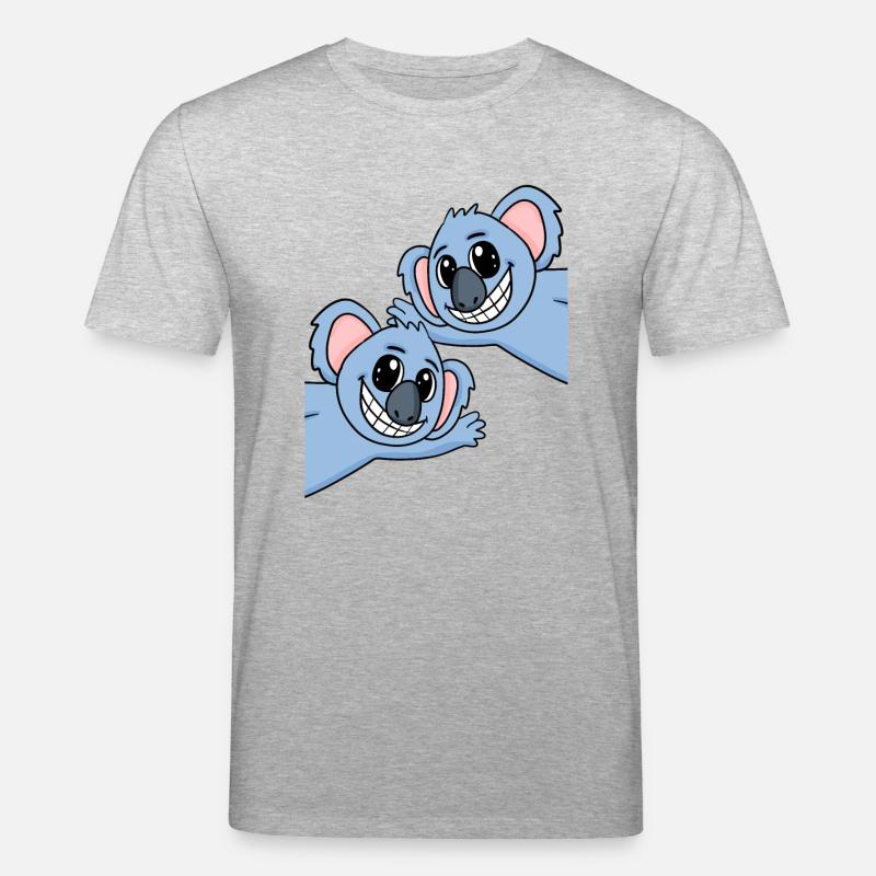 Koala Koalas - Stanley/Stella CREATOR Unisex Organic T-Shirt - heather grey