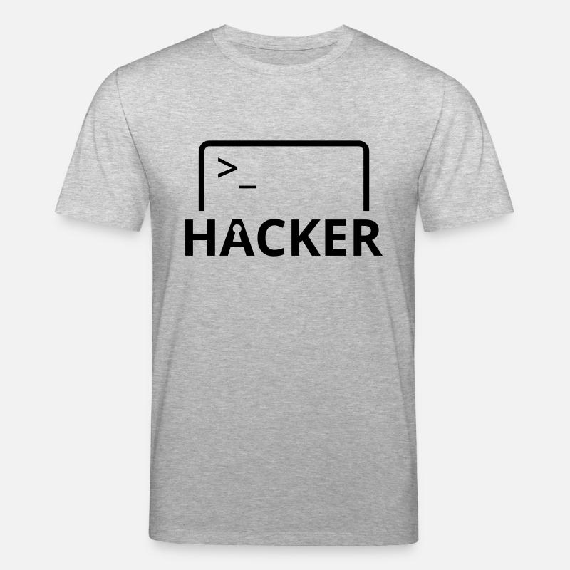 Hacker computer scientist computer programmer - Stanley/Stella CREATOR Unisex Organic T-Shirt - heather grey