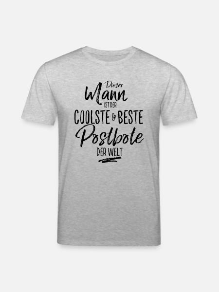 postbote der Beste (s) - Stanley/Stella Unisex Bio-T-Shirt CREATOR - Grau meliert