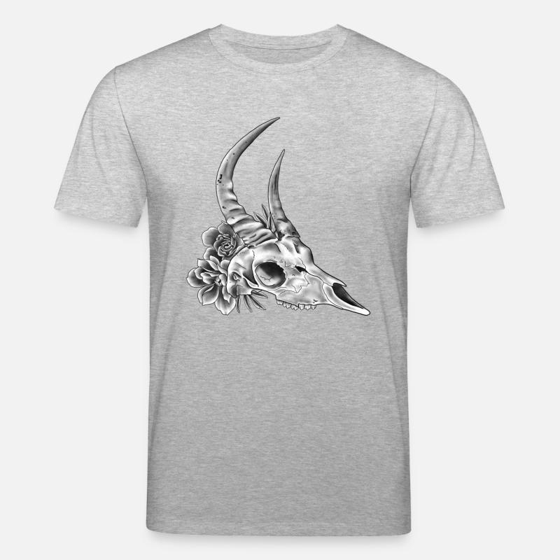 Bockschädel - Stanley/Stella Unisex Bio-T-Shirt CREATOR  - Grau meliert
