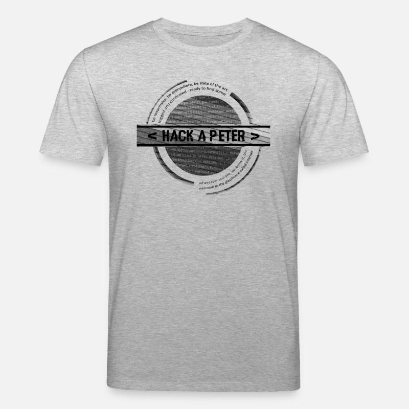 Hack-A-Peter (grau) - Stanley/Stella Unisex Bio-T-Shirt CREATOR  - Grau meliert