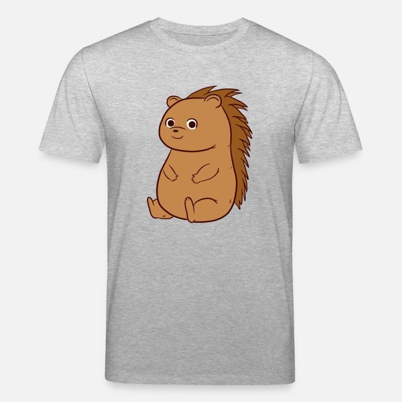 hérisson - T-shirt bio CREATOR Stanley/Stella Unisexe - gris chiné