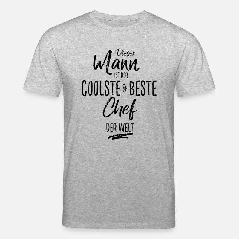 chef der Beste (s) - Stanley/Stella Unisex Bio-T-Shirt CREATOR  - Grau meliert