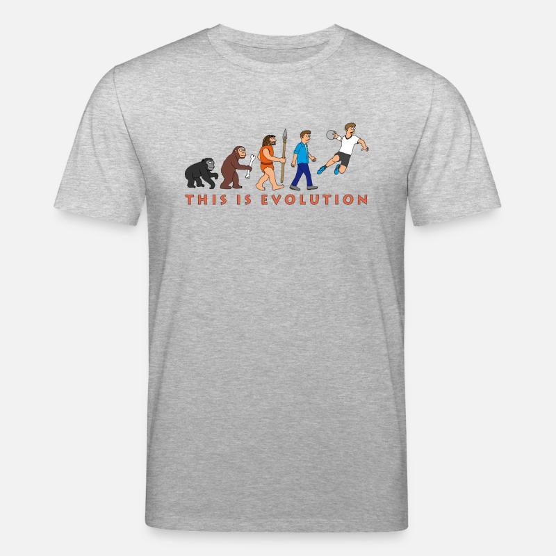 evolution_handball_comic_122012_c - Stanley/Stella CREATOR Unisex Organic T-Shirt - heather grey