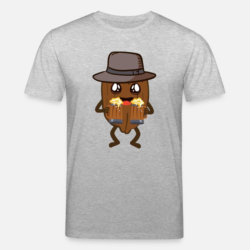 walnut - Stanley/Stella CREATOR Unisex Organic T-Shirt - heather grey