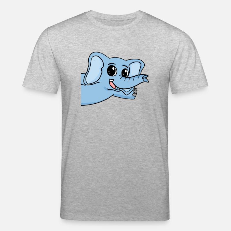 Salutation des éléphants - T-shirt bio CREATOR Stanley/Stella Unisexe - gris chiné