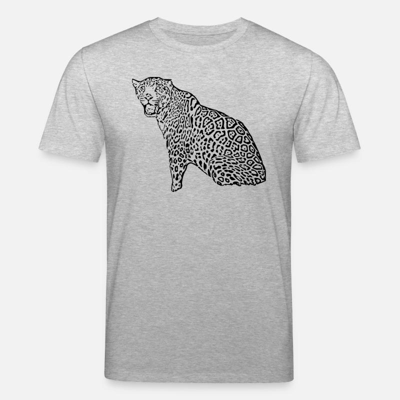 Noir léopard - T-shirt bio CREATOR Stanley/Stella Unisexe - gris chiné