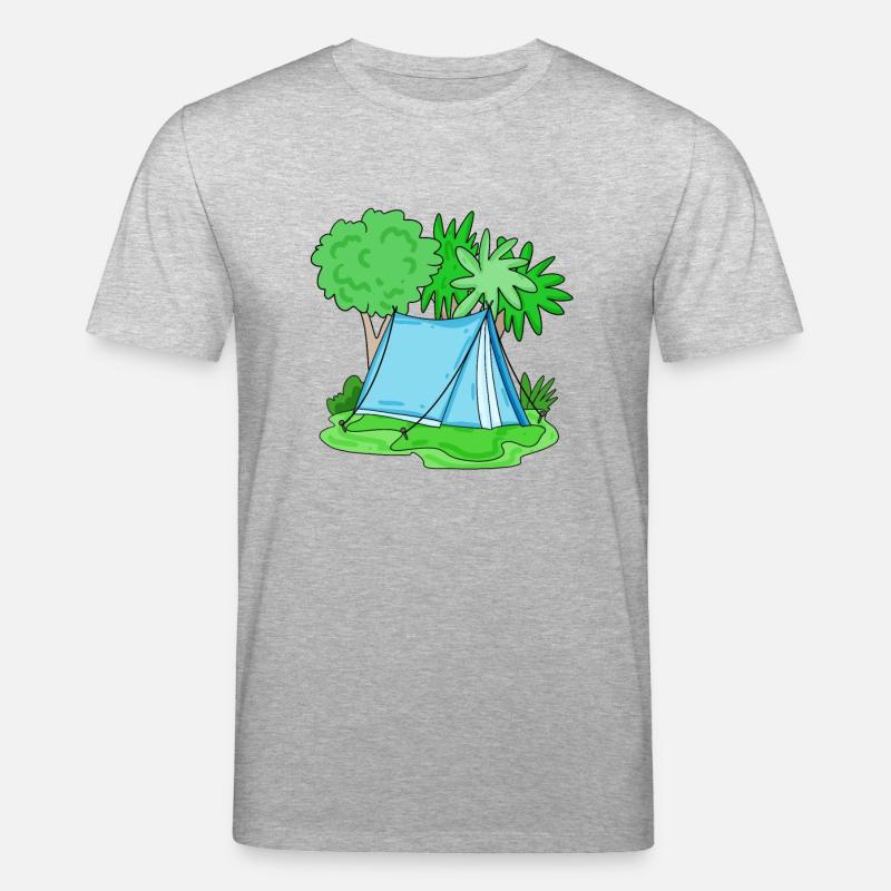 Zelt hellblau - Stanley/Stella Unisex Bio-T-Shirt CREATOR  - Grau meliert