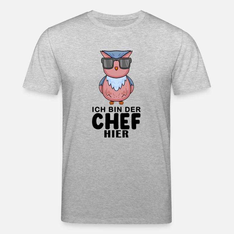 Eule - Stanley/Stella Unisex Bio-T-Shirt CREATOR  - Grau meliert