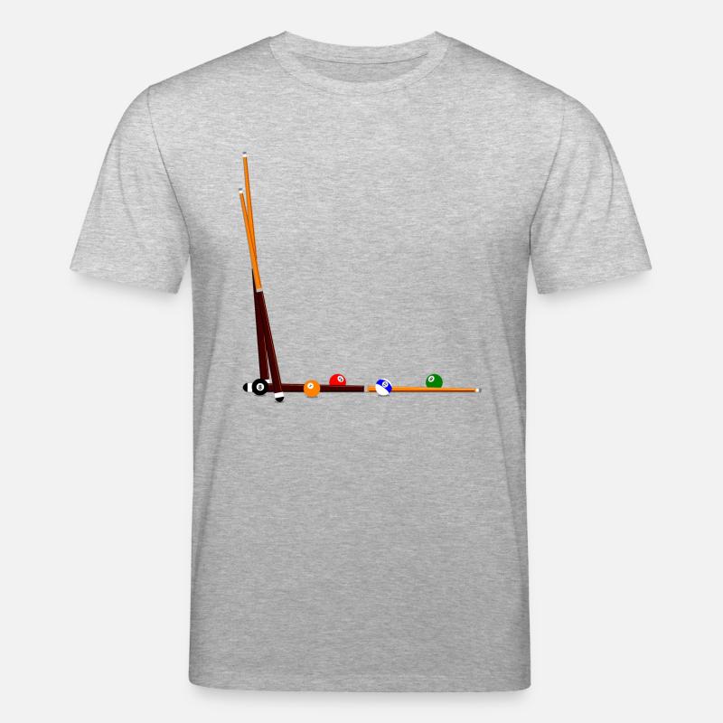 Queues de billard boules - T-shirt bio CREATOR Stanley/Stella Unisexe - gris chiné