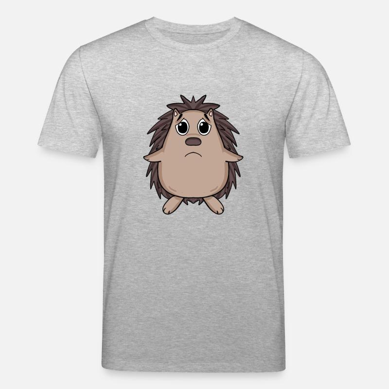 Hérisson triste - Hérisson triste - T-shirt bio CREATOR Stanley/Stella Unisexe - gris chiné