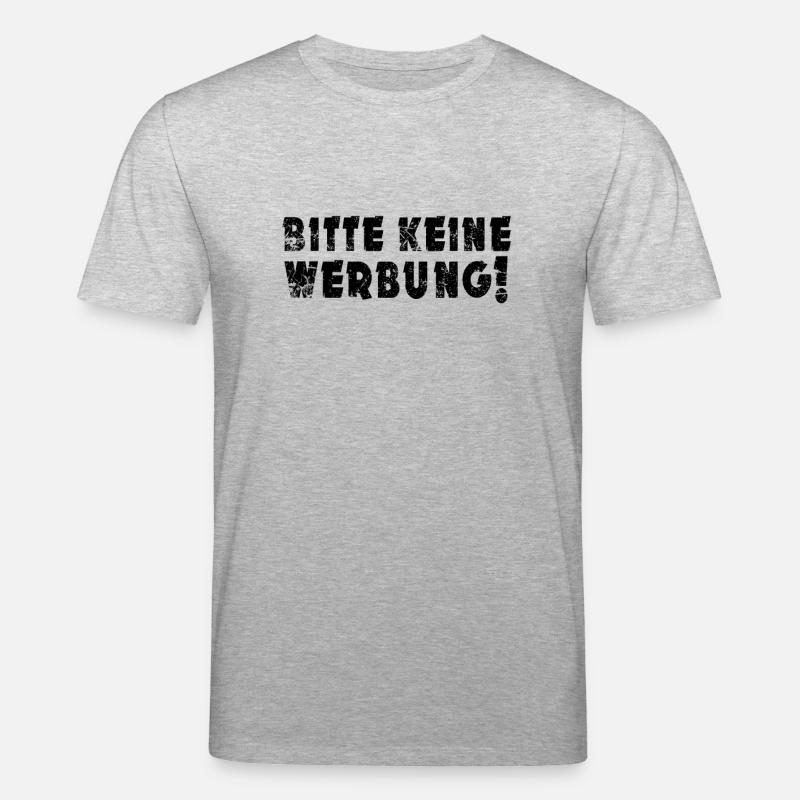 Bitte keine Werbung - Stanley/Stella Unisex Bio-T-Shirt CREATOR  - Grau meliert