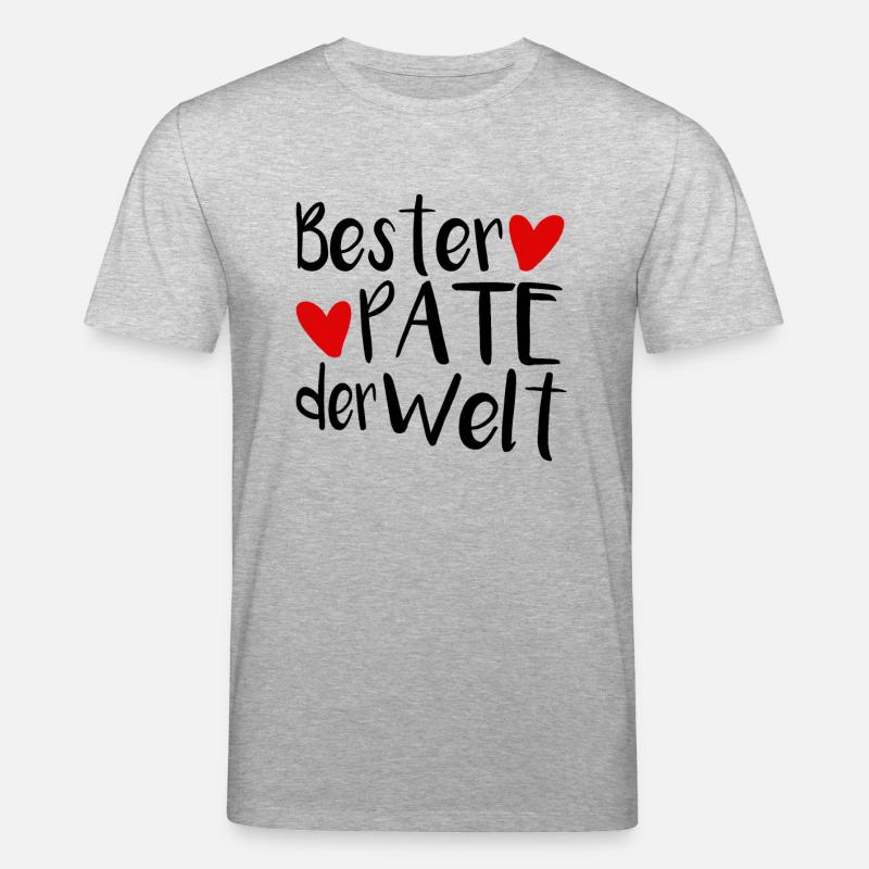 Bester Patenonkel - Stanley/Stella Unisex Bio-T-Shirt CREATOR  - Grau meliert