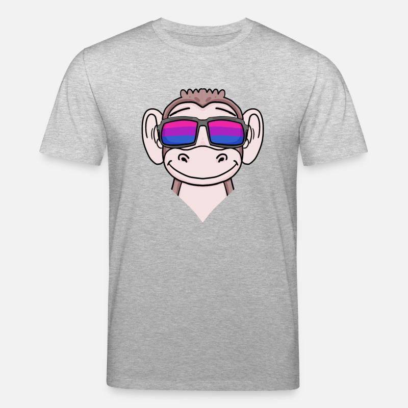 Bisexuell Affe Geschenk - Stanley/Stella Unisex Bio-T-Shirt CREATOR  - Grau meliert