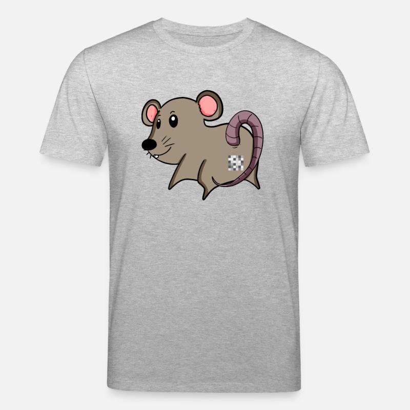 Mouse Ass - Mouse Butt - T-shirt bio CREATOR Stanley/Stella Unisexe - gris chiné