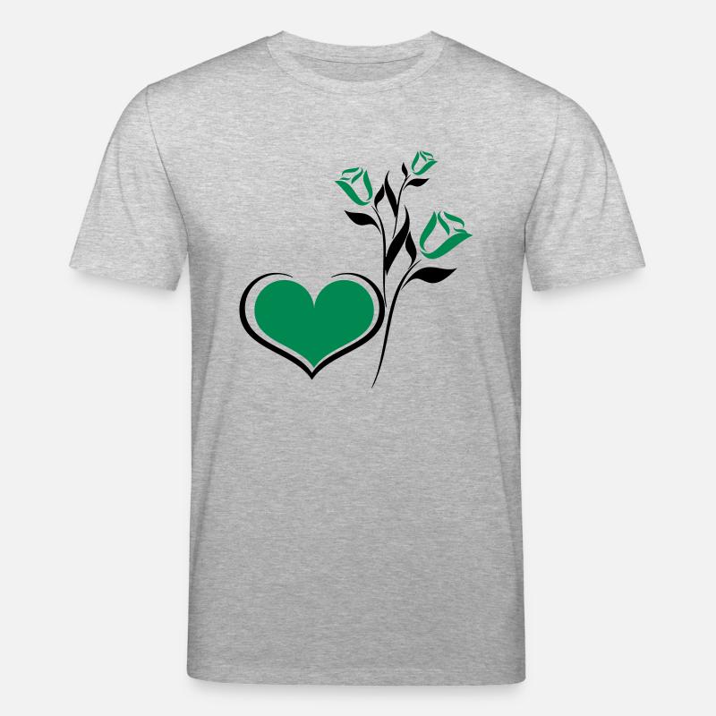 herzblume - Stanley/Stella Unisex Bio-T-Shirt CREATOR  - Grau meliert