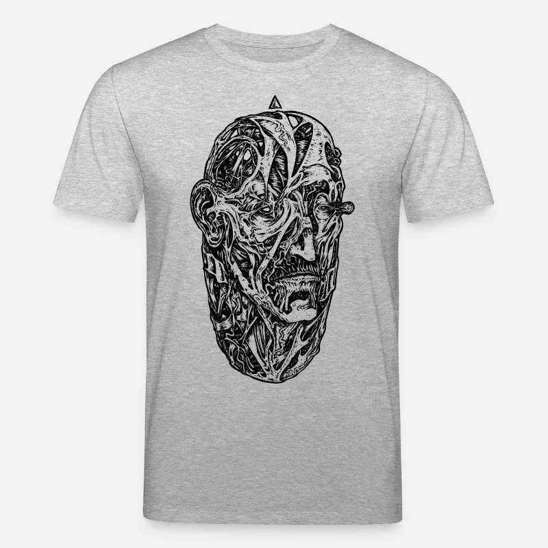 "Egg" (noir) - T-shirt bio CREATOR Stanley/Stella Unisexe - gris chiné