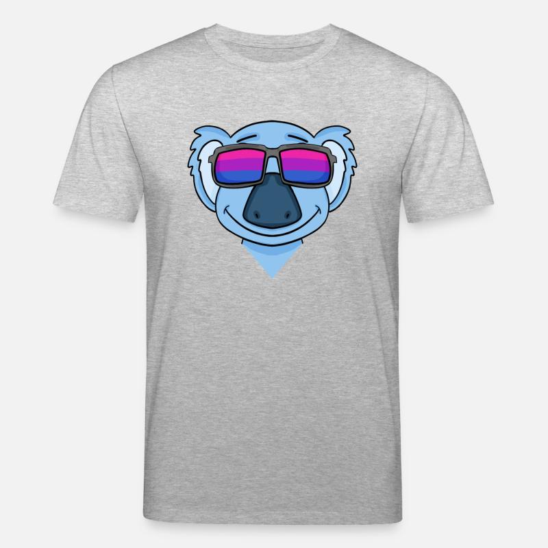 Bisexual Koala Bisexuality Gift - Stanley/Stella CREATOR Unisex Organic T-Shirt - heather grey