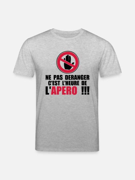 not disturb time apero1 - Stanley/Stella CREATOR Unisex Organic T-Shirt - heather grey