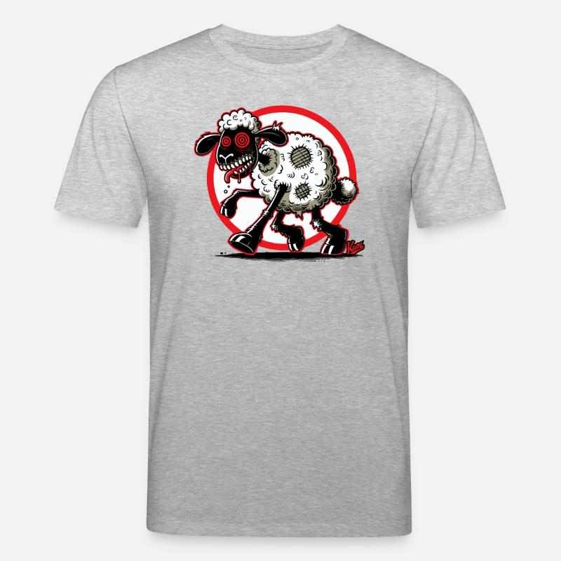 Schere das Zombie-Schaf! - Stanley/Stella Unisex Bio-T-Shirt CREATOR  - Grau meliert
