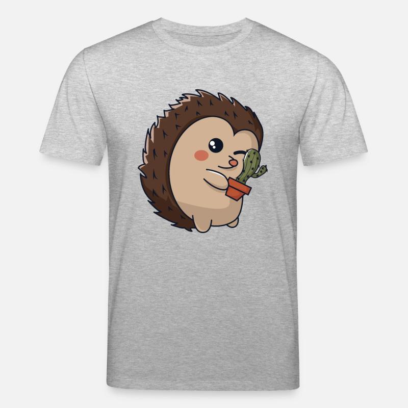 Stacheliger Igel - Stanley/Stella Unisex Bio-T-Shirt CREATOR  - Grau meliert