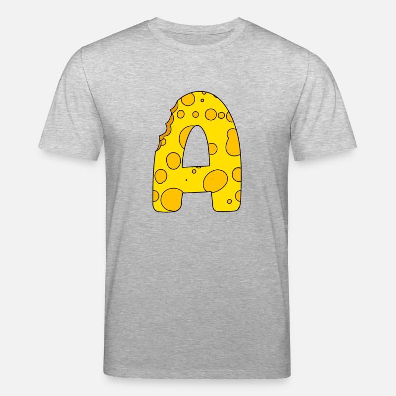 Buchstabe A - Stanley/Stella Unisex Bio-T-Shirt CREATOR  - Grau meliert