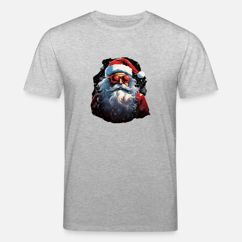 Weihnachtsmann - Stanley/Stella Unisex Bio-T-Shirt CREATOR  - Grau meliert