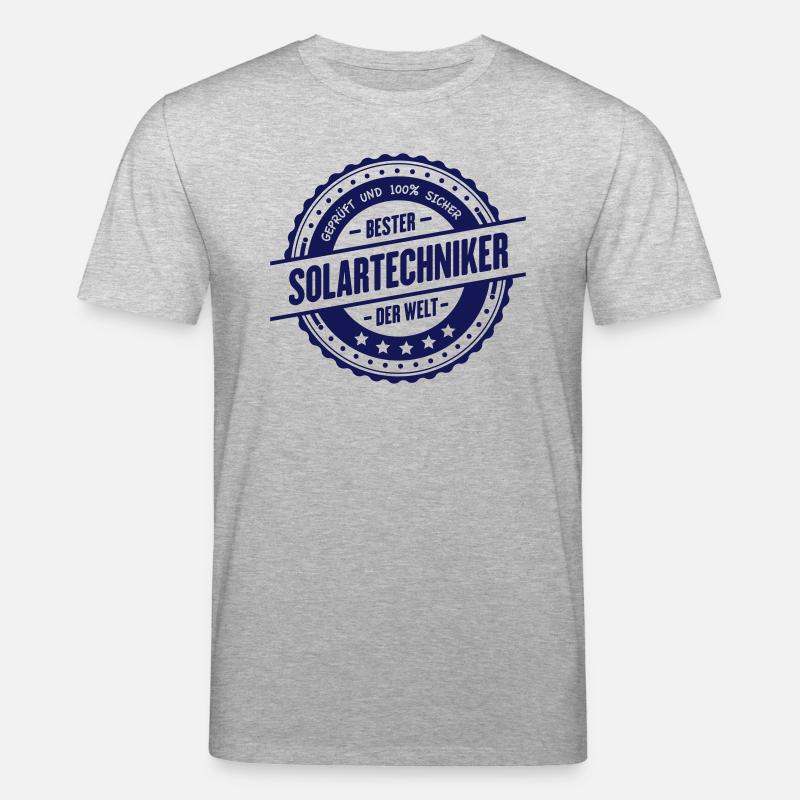 Bester Solartechniker - Stanley/Stella Unisex Bio-T-Shirt CREATOR  - Grau meliert
