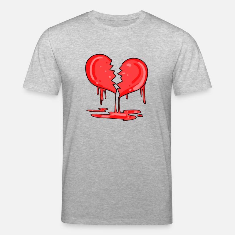 Cœur brisé - T-shirt bio CREATOR Stanley/Stella Unisexe - gris chiné