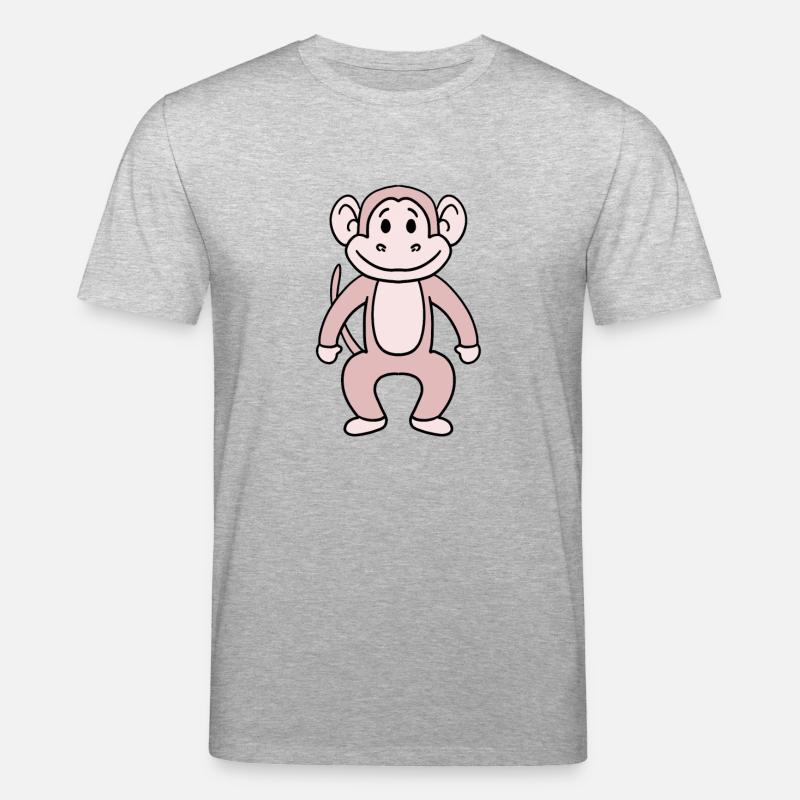 Affe - Stanley/Stella Unisex Bio-T-Shirt CREATOR  - Grau meliert