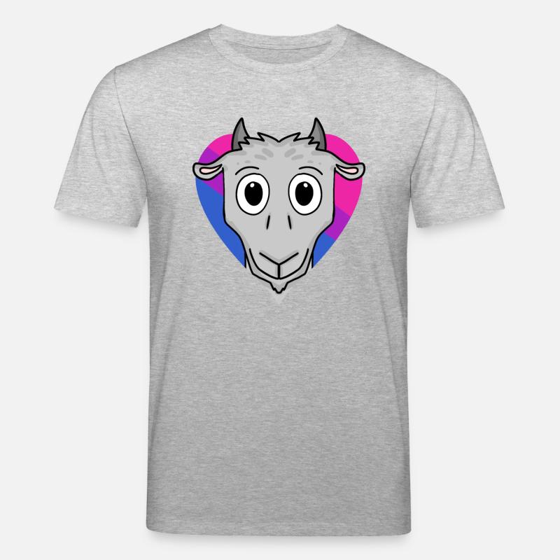 Bisexuell Ziege Geschenk - Stanley/Stella Unisex Bio-T-Shirt CREATOR  - Grau meliert