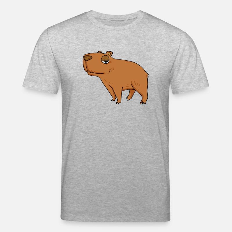 Capybara Wasserschwein - Stanley/Stella Unisex Bio-T-Shirt CREATOR  - Grau meliert