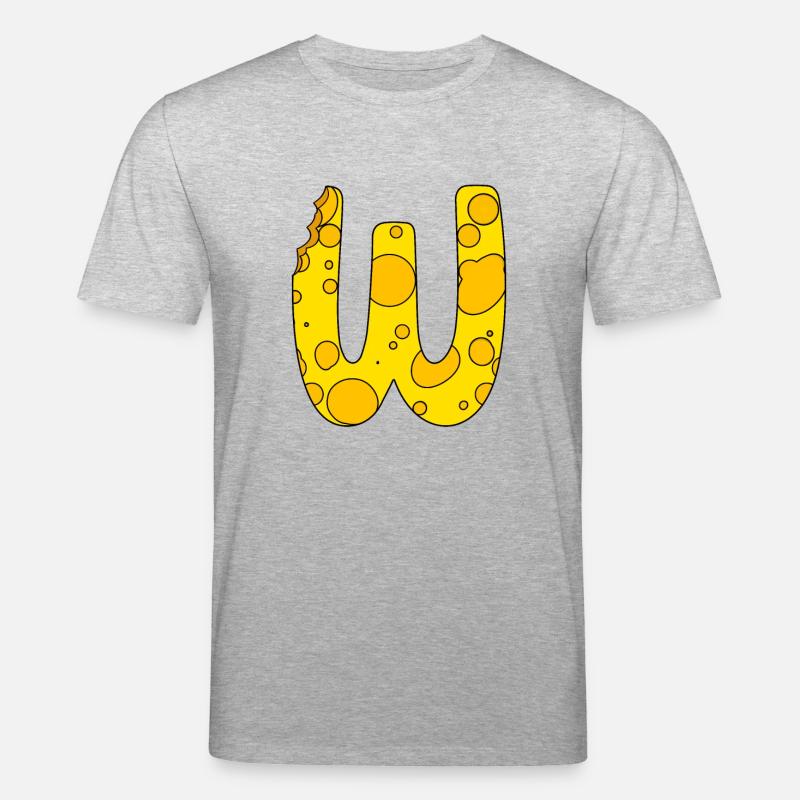 Buchstabe W - Stanley/Stella Unisex Bio-T-Shirt CREATOR  - Grau meliert