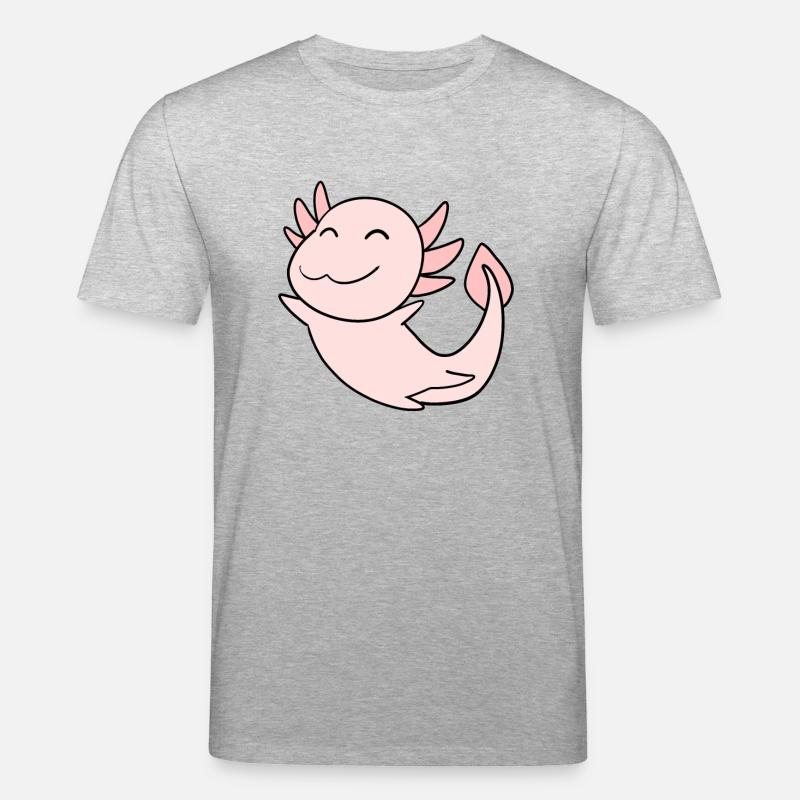 Axolotl Rose Doux - T-shirt bio CREATOR Stanley/Stella Unisexe - gris chiné