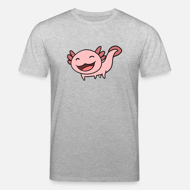 Süßes Axolotl Rosa - Stanley/Stella Unisex Bio-T-Shirt CREATOR  - Grau meliert