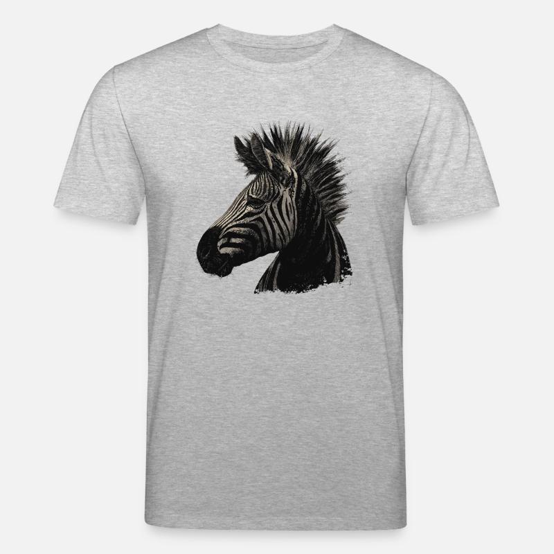 Zebra Punk - Stanley/Stella Unisex Bio-T-Shirt CREATOR  - Grau meliert