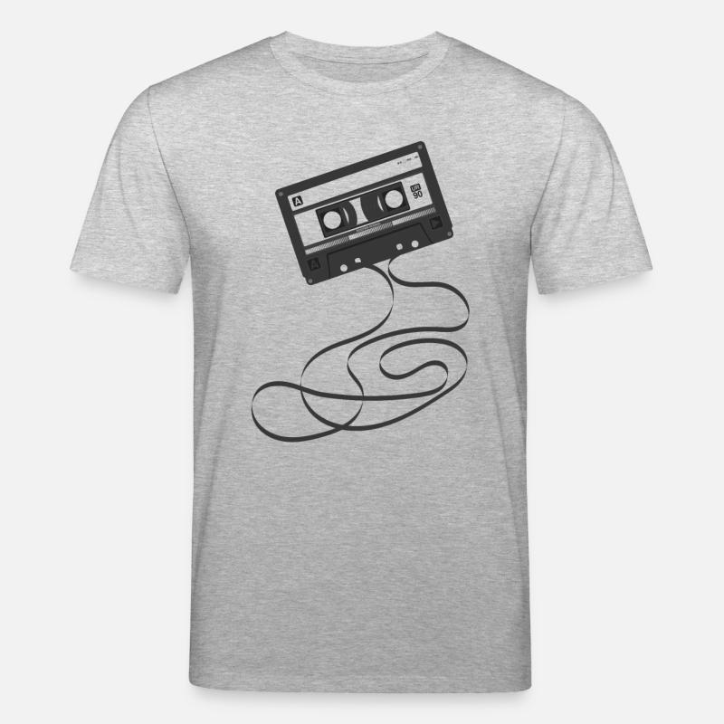 Kassette schwarz - 80s - Stanley/Stella Unisex Bio-T-Shirt CREATOR  - Grau meliert