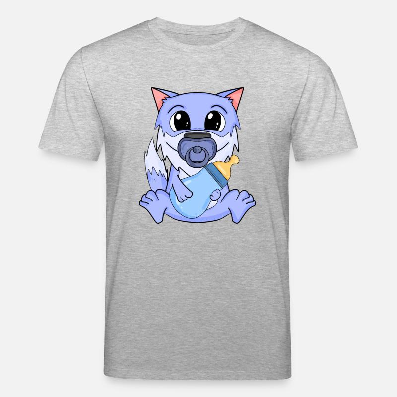 Bébé Loup - T-shirt bio CREATOR Stanley/Stella Unisexe - gris chiné
