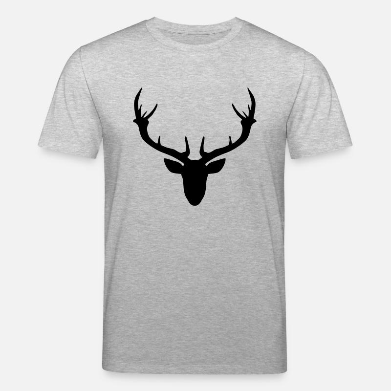 Geweih - Stanley/Stella Unisex Bio-T-Shirt CREATOR  - Grau meliert