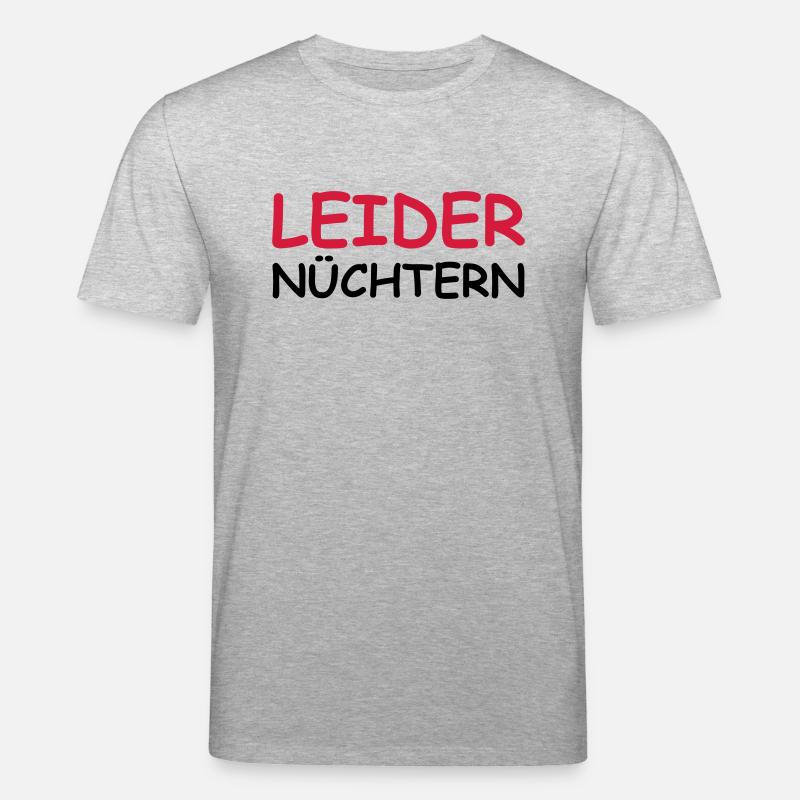 Leider nüchtern - Stanley/Stella Unisex Bio-T-Shirt CREATOR  - Grau meliert