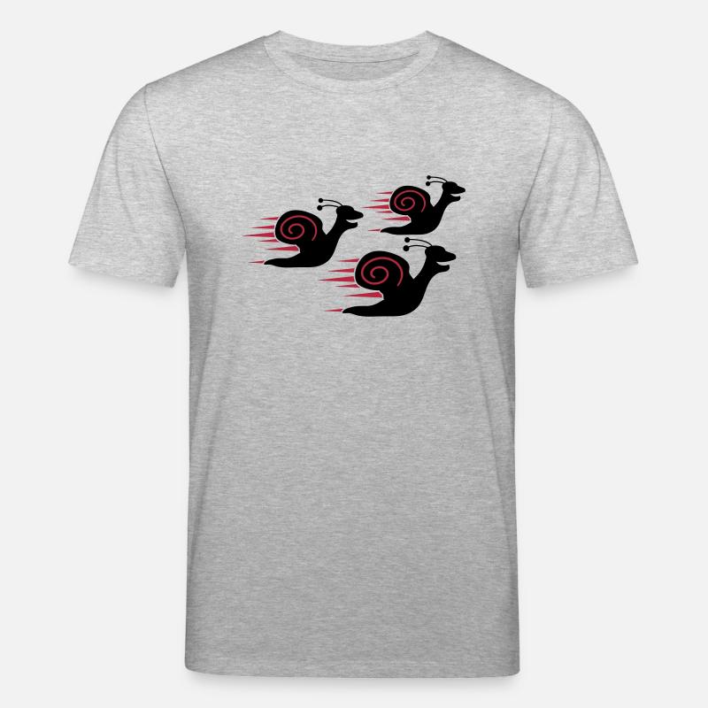 Snail Race - Stanley/Stella Unisex Bio-T-Shirt CREATOR  - Grau meliert