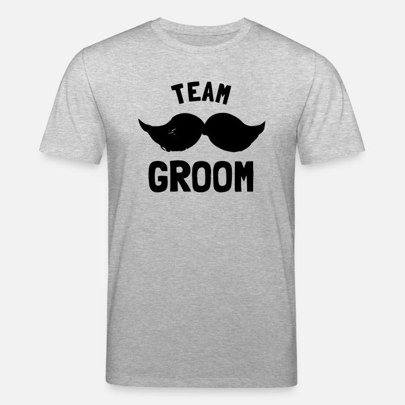 Team Groom - Stanley/Stella Unisex Bio-T-Shirt CREATOR  - Grau meliert