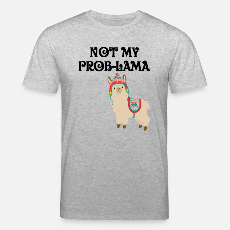 Pas mon prob-lama - T-shirt bio CREATOR Stanley/Stella Unisexe - gris chiné