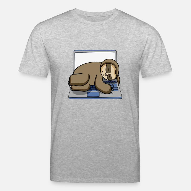 Computer Nerd Programmer Gift - Stanley/Stella CREATOR Unisex Organic T-Shirt - heather grey